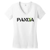 Panda Write T-Shirt Women's V-Neck T-Shirt