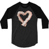 bacon heart 3/4 Sleeve Shirt