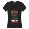 merry corruption of a pagan holiday Women's V-Neck T-Shirt