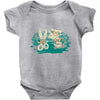 rock, paper, scissor hold Baby Onesie