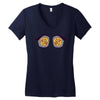 moe pizza eyes Women's V-Neck T-Shirt