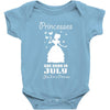 Princesses Are Born In July Baby Onesie