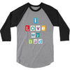 I Love my Dad 3/4 Sleeve Shirt