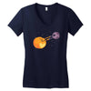 pluto hearts charon Women's V-Neck T-Shirt