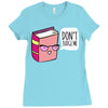 no judging! Ladies Fitted T-Shirt