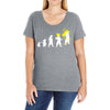 goku evolution Ladies Curvy T-Shirt