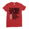 always give 100 percent Ladies Fitted T-Shirt
