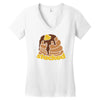stacked pancakes Women's V-Neck T-Shirt