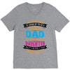 Super Cool Dad Of A Freaking Awesome Daughter V-Neck Tee