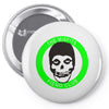 misfits fiend club green punk rock indie Pin-back button