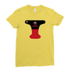 pool black red Ladies Fitted T-Shirt