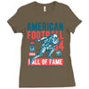 american football Ladies Fitted T-Shirt