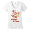 ocean is the only medication Women's V-Neck T-Shirt