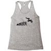 evolution of a biker dirt bike mx motocross t shirt men Racerback Tank