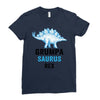 grumpa saurus rex Ladies Fitted T-Shirt