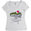 don't step on the grass Women's Triblend Scoop T-shirt