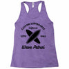 wave patrol Racerback Tank
