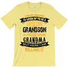 Super Cool Grandson Of A Freaking Awesome Grandma T-Shirt