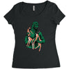 fawns meet kaiju Women's Triblend Scoop T-shirt