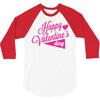 happy valentine's day 3/4 Sleeve Shirt