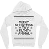 merry christmas ya filthy animal Zipper Hoodie
