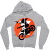 black attack Zipper Hoodie