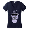 cool coffee please t shirt Women's V-Neck T-Shirt