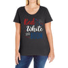 4th of July Ladies Curvy T-Shirt
