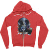 gas mask Zipper Hoodie