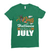 Halloween Kings Are Born In July Ladies Fitted T-Shirt
