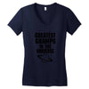 Greatest Gramps In The Universe Women's V-Neck T-Shirt