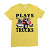 plays with trucks family matching Ladies Fitted T-Shirt