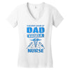 proud dad nurse Women's V-Neck T-Shirt