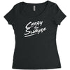 crazy for swayze Women's Triblend Scoop T-shirt