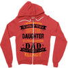 Super Cool Daughter Of A Freaking Awesome Dad Zipper Hoodie