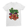 vegan for life Ladies Fitted T-Shirt