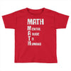 math mental abuse to humans Toddler T-shirt