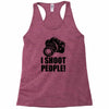 i shoot people t shirt funny photographer tee camera photography digit Racerback Tank