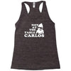 not at the table carlos hangover Racerback Tank