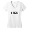 i ride Women's V-Neck T-Shirt