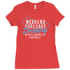 weekend ... drinking .. Ladies Fitted T-Shirt