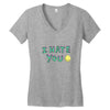 I HATE YOU Women's V-Neck T-Shirt