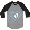 Custom baby boy name maternity design 3/4 Sleeve Shirt