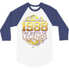 legends are born in 1988 hoodie 5 3/4 Sleeve Shirt