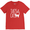 tats and cats V-Neck Tee