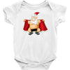 funny flashing naked nude christmas santa claus Baby Onesie