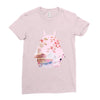 totoro with asian landscape Ladies Fitted T-Shirt
