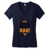 Legends are born in June Women's V-Neck T-Shirt