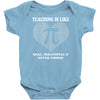 all time popular vr782 teaching is like pi best trending Baby Bodysuit