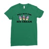 will run for ice cream Ladies Fitted T-Shirt
